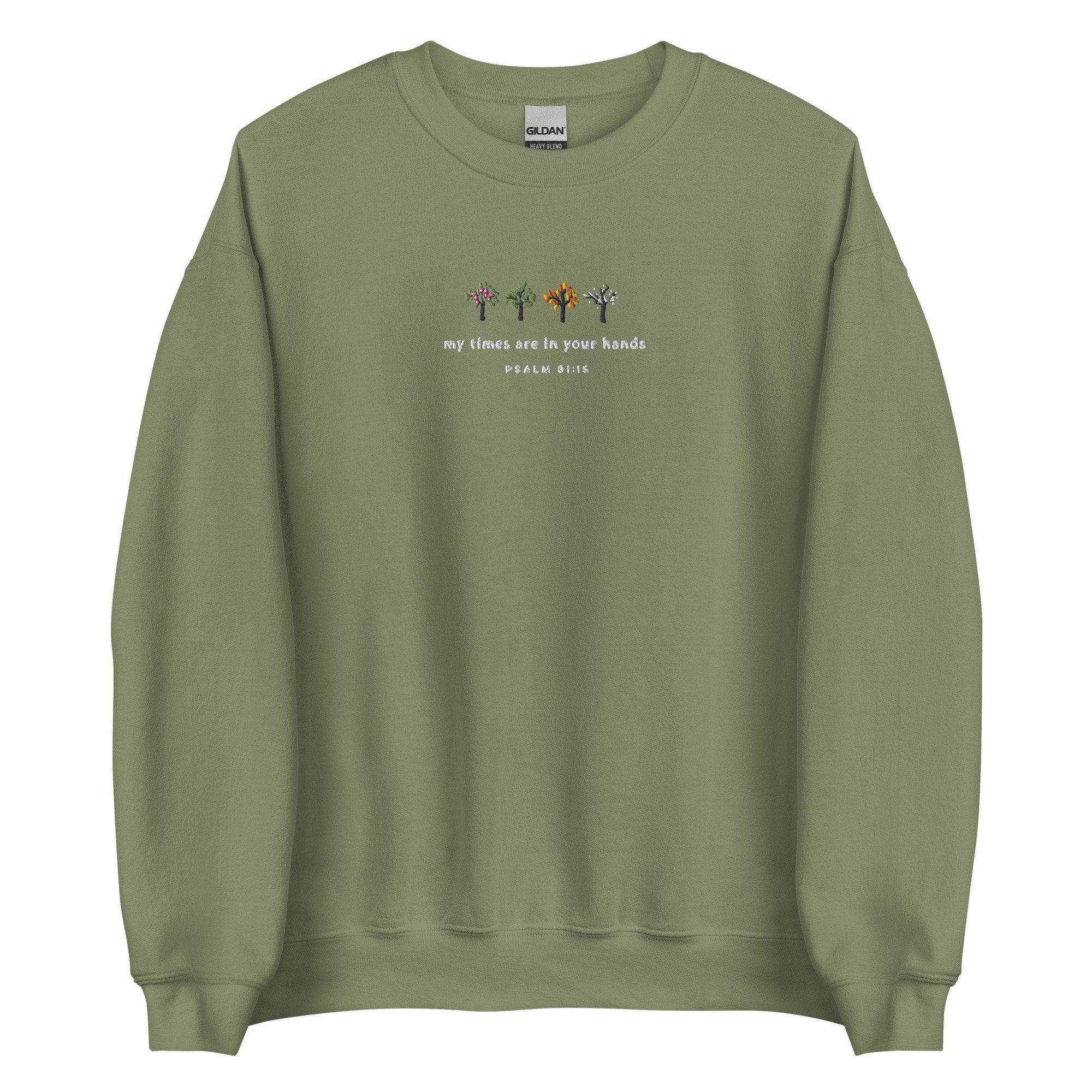Embroidered 'Psalm 31' Bible Verse Shirt, Christian Sweatshirt, Faith Crewneck